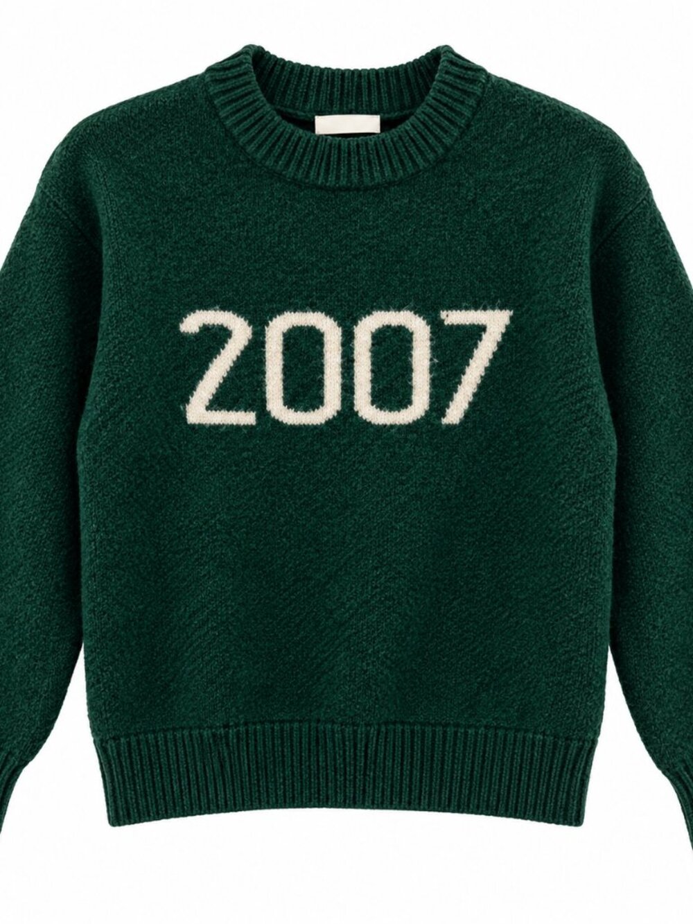 Women's Trail Heads Green Wool Crew Neck Sweater Size S